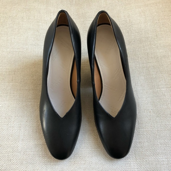 Maison Martin Margiela Heels Pumps Black Leather US 6 EU 36 - Picture 4 of 8